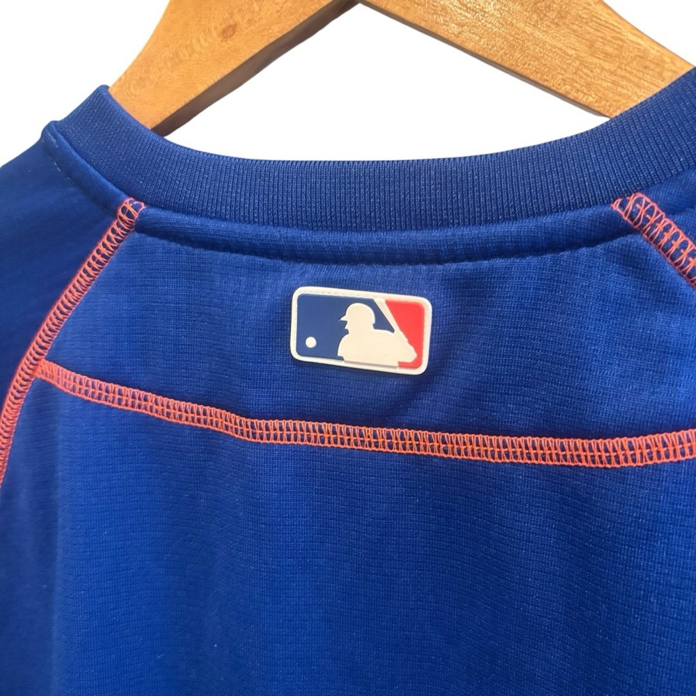 New York Mets Majestic Blue Thermal Base Pullover Long Sleeve Top Size Small - Picture 11 of 15